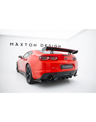 Spoiler in carbonio  + LED Chevrolet Camaro SS Mk6 Facelift (Cod. M-CF-CH-CA-6F-SS-WING5-INT-245-P+L