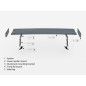 Spoiler in carbonio  + LED Chevrolet Camaro SS Mk6 Facelift (Cod. M-CF-CH-CA-6F-SS-WING5-INT-245-P+L