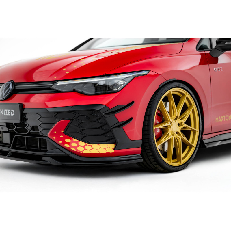 paraurti anteriore Wings (Canards) Volkswagen Golf GTI Clubsport Mk8 Facelift (Cod. M-VW-GO-8F-GTI-C