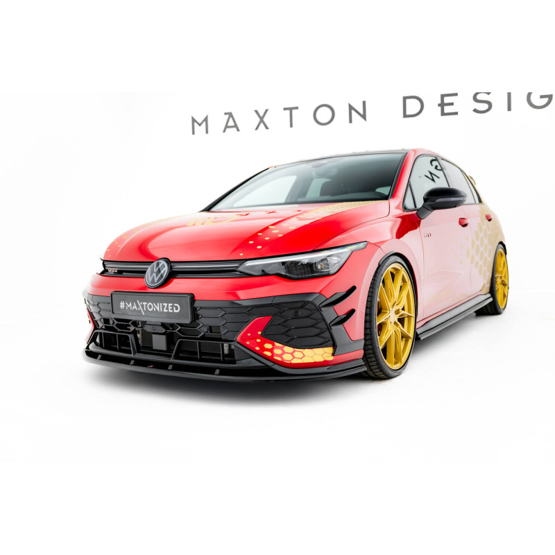 SPLITTER ANTERIORE V.2 Volkswagen Golf GTI Clubsport Mk8 Facelift (Cod. M-VW-GO-8F-GTI-CS-FD2G)