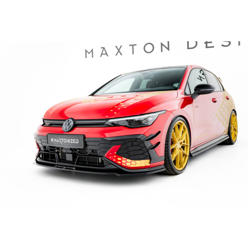 SPLITTER ANTERIORE V.3 Volkswagen Golf GTI Clubsport Mk8 Facelift (Cod. M-VW-GO-8F-GTI-CS-FD3G)