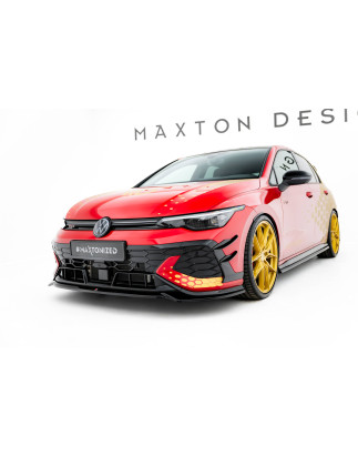 SPLITTER ANTERIORE V.4 Volkswagen Golf GTI Clubsport Mk8 Facelift (Cod. M-VW-GO-8F-GTI-CS-FD4G)