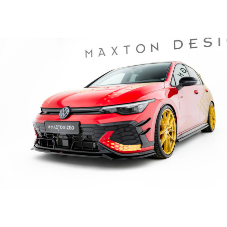SPLITTER ANTERIORE V.4 Volkswagen Golf GTI Clubsport Mk8 Facelift (Cod. M-VW-GO-8F-GTI-CS-FD4G)