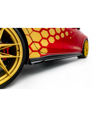 Diffusori minigonne V.1 Volkswagen Golf GTI Clubsport Mk8 Facelift (Cod. M-VW-GO-8F-GTI-CS-SD1G)