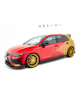 Diffusori minigonne V.2 Volkswagen Golf GTI Clubsport Mk8 Facelift (Cod. M-VW-GO-8F-GTI-CS-SD2G)