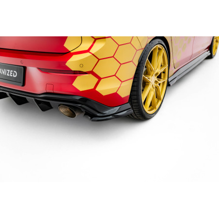 Splitters posteriori laterali V.3 Volkswagen Golf GTI Clubsport Mk8 Facelift (Cod. M-VW-GO-8F-GTI-CS