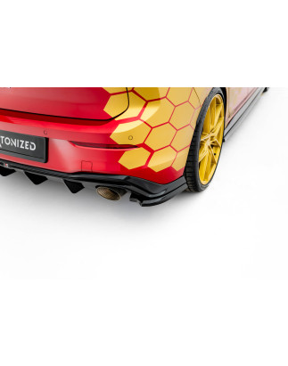 Splitters posteriori laterali V.4 Volkswagen Golf GTI Clubsport Mk8 Facelift (Cod. M-VW-GO-8F-GTI-CS