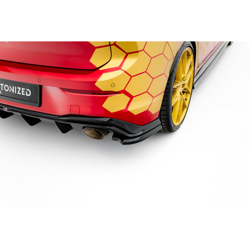 Splitters posteriori laterali V.4 Volkswagen Golf GTI Clubsport Mk8 Facelift (Cod. M-VW-GO-8F-GTI-CS
