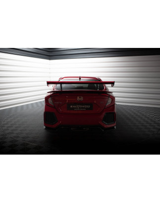 Spoiler in carbonio  + LED Honda Civic SI Mk10 (Cod. M-CF-HO-CI-10-SI-WING5-INT-245-P+LED)