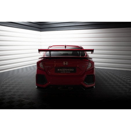 Spoiler in carbonio  + LED Honda Civic SI Mk10 (Cod. M-CF-HO-CI-10-SI-WING5-INT-245-P+LED)
