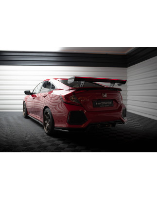 Spoiler in carbonio  + LED Honda Civic SI Mk10 (Cod. M-CF-HO-CI-10-SI-WING5-INT-245-P+LED)
