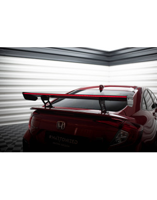Spoiler in carbonio  + LED Honda Civic SI Mk10 (Cod. M-CF-HO-CI-10-SI-WING5-INT-245-P+LED)
