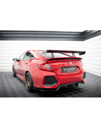 Spoiler in carbonio con supporto superiore  Honda Civic SI Mk10 (Cod. M-CF-HO-CI-10-SI-WING5-UPP-245