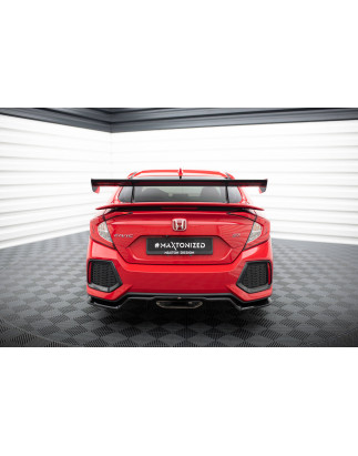 Spoiler in carbonio con supporto superiore  Honda Civic SI Mk10 (Cod. M-CF-HO-CI-10-SI-WING5-UPP-245
