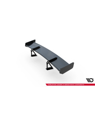 Spoiler in carbonio con supporto superiore + LED Honda Civic SI Mk10 (Cod. M-CF-HO-CI-10-SI-WING5-UP