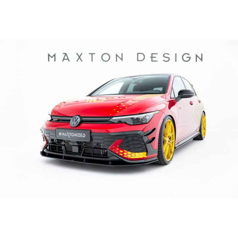 SPLITTER ANTERIORE street pro Volkswagen Golf GTI Clubsport Mk8 Facelift (Cod. M-VWGO8FGTICSCNC-FD1B