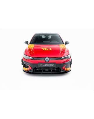 SPLITTER ANTERIORE street pro Volkswagen Golf GTI Clubsport Mk8 Facelift (Cod. M-VWGO8FGTICSCNC-FD1B