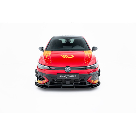 SPLITTER ANTERIORE street pro + Flaps Volkswagen Golf GTI Clubsport Mk8 Facelift (Cod. M-VWGO8FGTICS