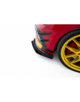 SPLITTER ANTERIORE street pro + Flaps Volkswagen Golf GTI Clubsport Mk8 Facelift (Cod. M-VWGO8FGTICS