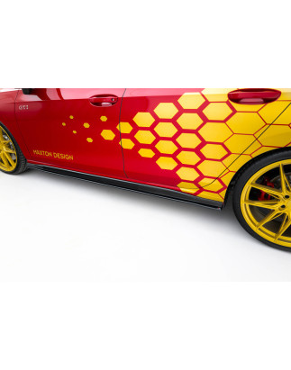 Diffusori minigonne street pro Volkswagen Golf GTI Clubsport Mk8 Facelift (Cod. M-VWGO8GTICNC-SD1BRB