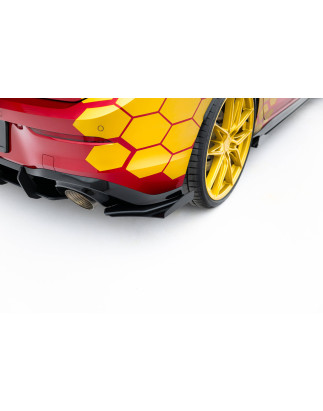 Splitters posteriori laterali Street Pro + Flaps Volkswagen Golf GTI Clubsport Mk8 Facelift (Cod. M-
