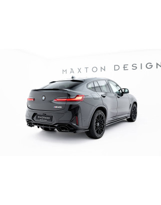 Splitter posteriore (con barre verticali) V.2 BMW X4 M-Pack G02 Facelift (Cod. M-BM-X4-02F-MPACK-RD2