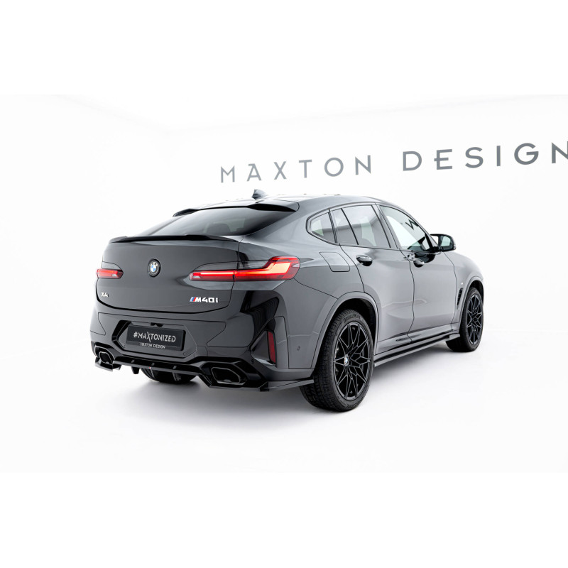 Splitter posteriore (con barre verticali) V.2 BMW X4 M-Pack G02 Facelift (Cod. M-BM-X4-02F-MPACK-RD2