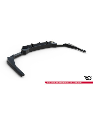 Splitter posteriore (con barre verticali) V.2 BMW X4 M-Pack G02 Facelift (Cod. M-BM-X4-02F-MPACK-RD2