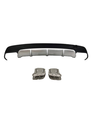 Diffusore Posteriore Mercedes CLA W117 2013-2018 4P/SW Look A45 (Cod. E-TCM0210)