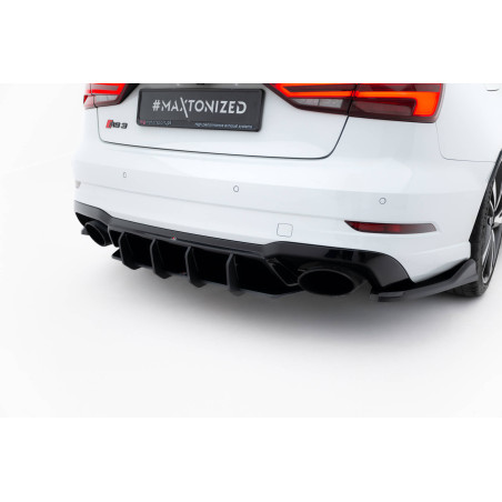 DIFFUSORE POSTERIORE street pro V.2 Audi RS3 berlina 8V Facelift (Cod. M-AURS38VFSCNC-RS2B+BRBI)