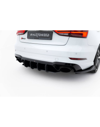 DIFFUSORE POSTERIORE street pro V.2 Audi RS3 berlina 8V Facelift (Cod. M-AURS38VFSCNC-RS2BRB)