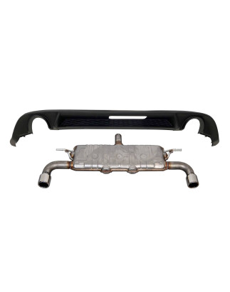 Diffusore Posteriore Volkswagen Golf 7.5 look GTI Scarico (Cod. E-TCW60110093)