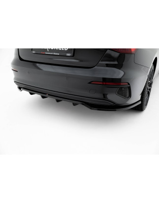 Splitter posteriore (con barre verticali) Audi A3 berlina 8Y (Cod. M-AU-A3-8Y-S-RD1G+RD2G)