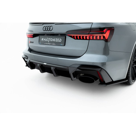  Diffusore posteriore in fibra di carbonio Audi RS6 C8 / C8 Facelift (version without towbar) (Cod. 