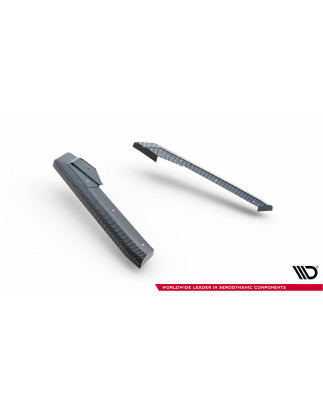  Splitters posteriori laterali in fibra di carbonio Audi RS6 C8 / C8 Facelift (Cod. M-CF-AU-RS6-C8-R