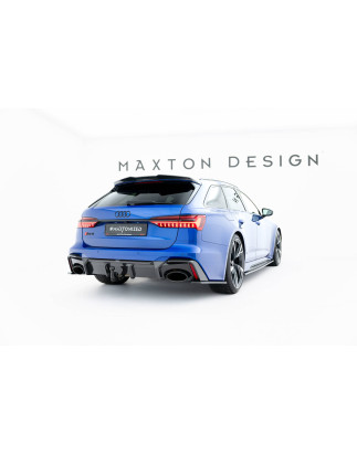  Diffusore posteriore in fibra di carbonio Audi RS6 C8  (version with towbar) (Cod. M-CF-AU-RS6-C8-R