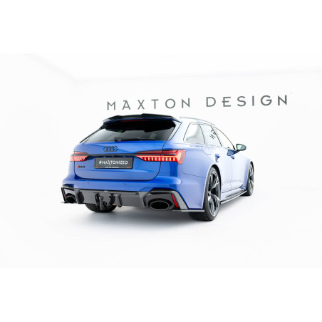 Diffusore posteriore in fibra di carbonio Audi RS6 C8  (version with towbar) (Cod. M-CF-AU-RS6-C8-R