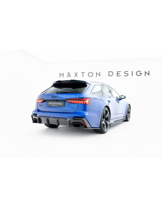  Diffusore posteriore in fibra di carbonio Audi RS6 C8  (version with towbar) (Cod. M-CF-AU-RS6-C8-R