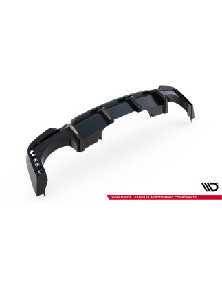  Diffusore posteriore in fibra di carbonio Audi RS6 C8  (version with towbar) (Cod. M-CF-AU-RS6-C8-R