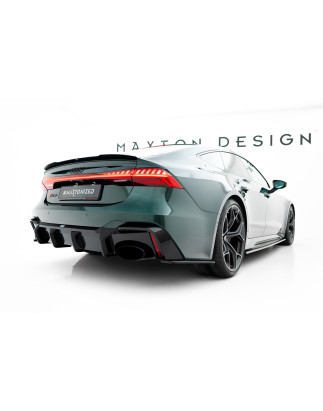  Diffusore posteriore in fibra di carbonio Audi RS6 C8  (version with towbar) (Cod. M-CF-AU-RS6-C8-R
