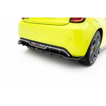 Splitter posteriore (con barre verticali) Abarth 500e (Cod. M-FI-500E-2-AB-RD1G+RD2G)