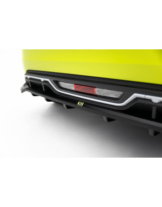 Splitter posteriore (con barre verticali) Abarth 500e (Cod. M-FI-500E-2-AB-RD1G+RD2G)