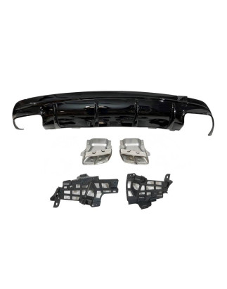 Diffusore Posteriore Mercedes CLA W117 2016-2018 4D/SW Style Facelift look A45 (Cod. E-TCM0216)