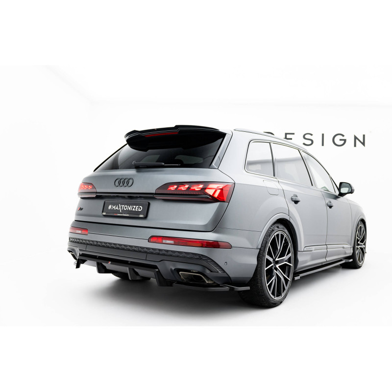 Splitter posteriore (con barre verticali) Audi Q7 S-Line Mk2 Facelift 2 (Cod. M-AU-Q7-2F2-SLINE-RD1G