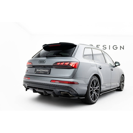 Splitter posteriore (con barre verticali) Audi Q7 S-Line Mk2 Facelift 2 (Cod. M-AU-Q7-2F2-SLINE-RD1G