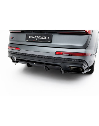 Splitter posteriore (con barre verticali) Audi Q7 S-Line Mk2 Facelift 2 (Cod. M-AU-Q7-2F2-SLINE-RD1G