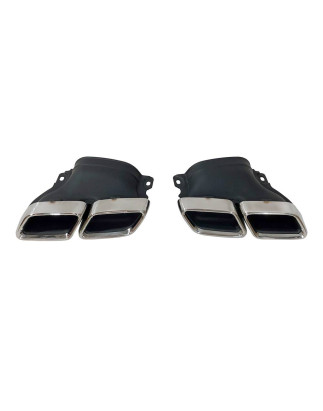 Terminali Di Uscita Di Scarico Mercedes W205 (Cod. E-SIL0096)