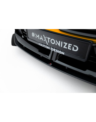SPLITTER ANTERIORE street pro + Flaps BMW 1 M-Pack F70 (Cod. M-BM170MPACKCNC-FD1B+FSF1G)