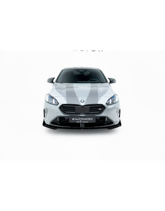 SPLITTER ANTERIORE street pro + Flaps BMW 1 M-Pack F70 (Cod. M-BM170MPACKCNC-FD1B+FSF1G)