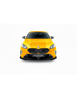 SPLITTER ANTERIORE street pro + Flaps BMW 1 M-Pack F70 (Cod. M-BM170MPACKCNC-FD1BRB+FSF1G)
